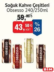 OBSESSO SOĞUK KAHVE ÇEŞİTLERİ